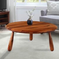 SUMY COFFEE TABLE SOLID WOOD HONEY FINISH