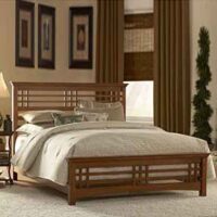 Furnitureshri solid wood king size bed