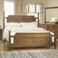 Furnitureshri solid wood king size bed