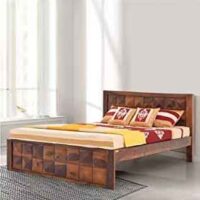 Maxo solid wood king size bed