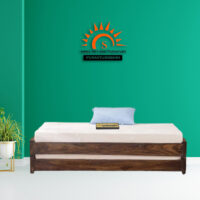 Sime Solid Wood Sofa Cum Bed   without mattress