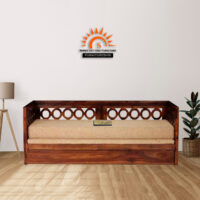 Rock Solid Wood Sofa Cum Bed With Storage