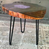 Holly Industrial end table