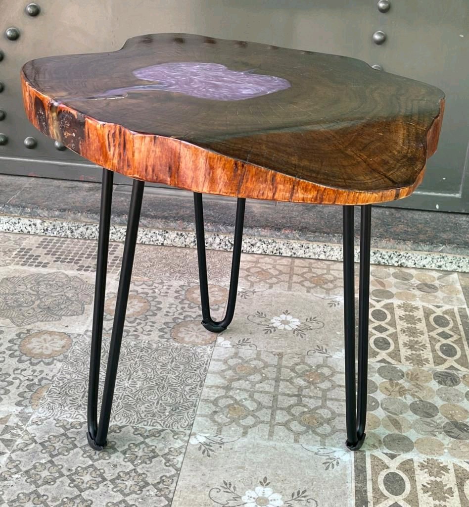 Holly Industrial end table
