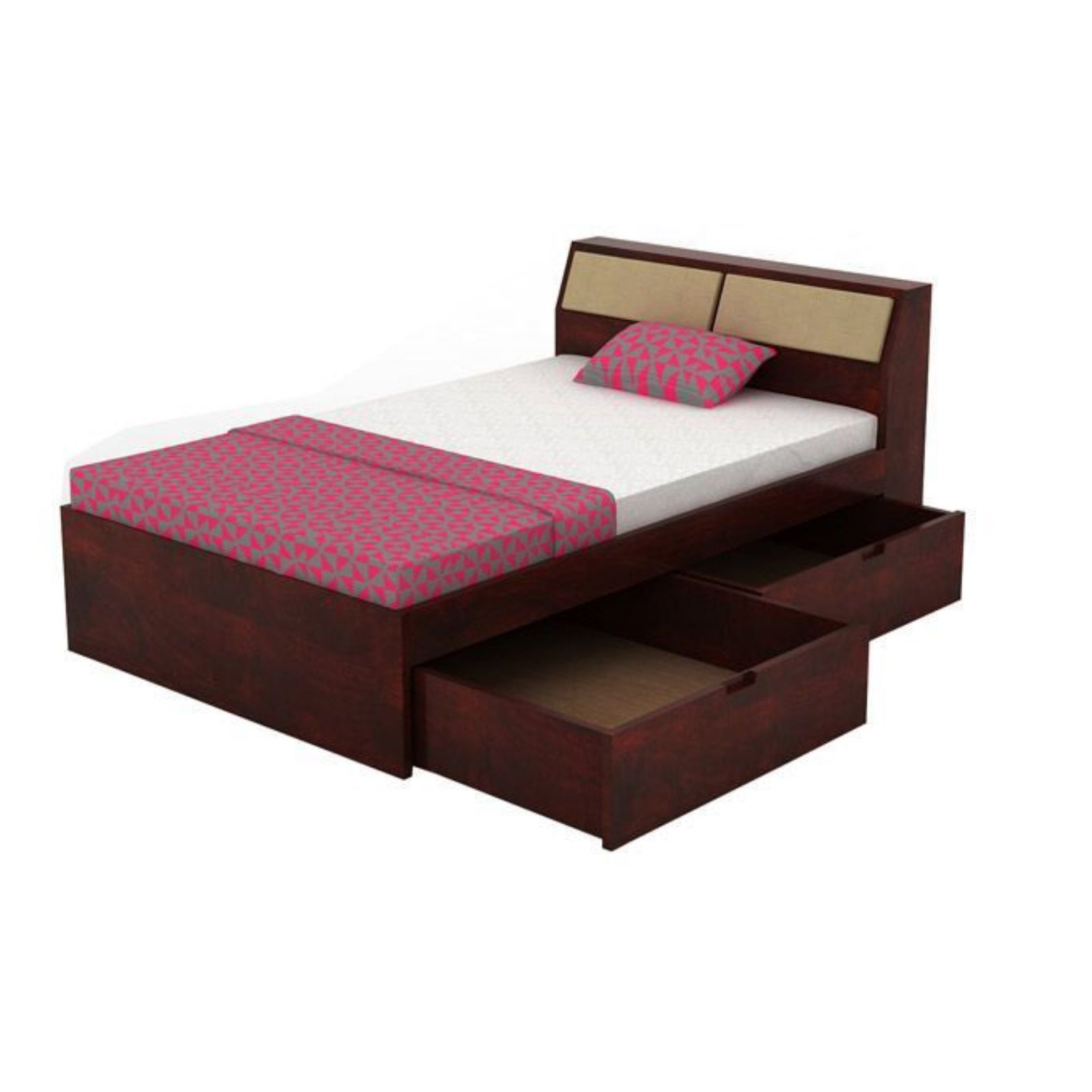 Luma Single Bed With Storage box headboard